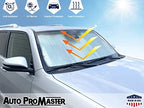 Custom fit Front Windshield Sunshade for Toyota Tundra - 2007 2008 2009 2010 2011 2012 2013 2014 2015 2016 2017 2018 2019 2020 2021, UV Rays Reflector Sunscreen Protector Accessories (Made in USA) - Image 3