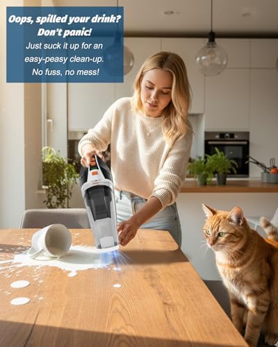 BRL Handheld Vacuum Cordless, Brushless 12000PA Powerful Suction, 2 Modes - Image 3
