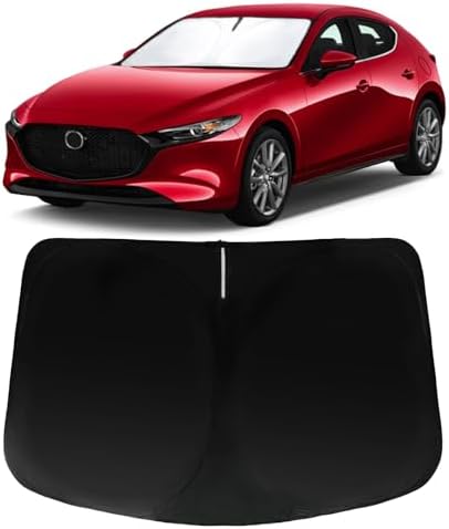 Windshield Sun Shade for 2019-2025 2026 Mazda 3 Mazda3 Sunshade by PAIMOHO