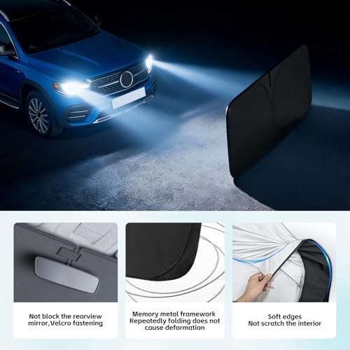 Windshield Sun Shade for Mercedes Benz GLB 250 200 2020-2026 Sunshade - Image 5