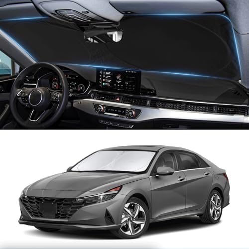 Sunshade for 2021-2024 2025 2026 Hyundai Elantra Windshield Sun Shade by INSAUTO