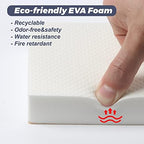 1.2" Extra Thick Garage Wall Protector 6 Pack - Self-Adhesive Car Door Protector Foam Bumper Guards for Garage Walls, Parking Aid to Prevent Dings & Scratches, Concrete Drywall Friendly, White - Image 4