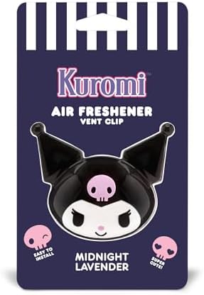 Sanrio Kuromi Car Air Freshener for Cars Trucks SUVs, Hello Kitty and Friends Cute Car Accessories for Women Car Decor Hello Kitty Car Accessories, Replaceable Scent Pods - Midnight Lavender Scent by Carbella
