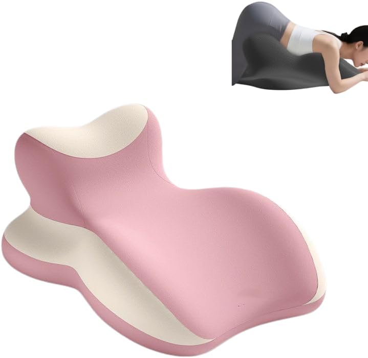 Ergonomic lovers' memory foam wedge pillow-intimate hip positioning pad promotes hips, allows adults to play more deeply, provides support for sleep and prevents snoring-luxury fabric (Pink) by Unknown