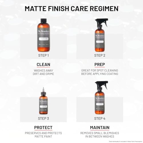 Dr. Beasley's Matte Paint Prescription Detailing Kit with Accessories Included, Designed for Matte Cars and Motorcycles, 100% VOC Free, 2 Years of Protection, 40 Ounce - Image 5