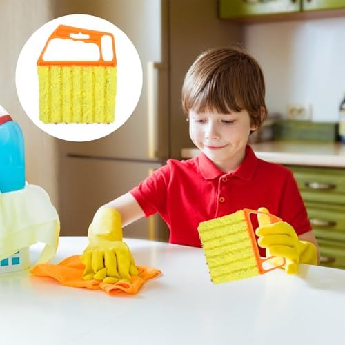 12pcs blinds cleaner tool handheld mini blind cleaner for vinyl blinds 7Finger Washable blind cleaners duster tool for Air Conditioner Window Fan Siding Dust Dirty Removable window cleaners - Image 7