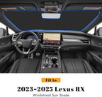 Car Windshield Sun Shade for Lexus 2023-2026 RX RX350 RX350h RX450h RX500h Accessories (OEM Design) Reflective Foldable Heat Insulation Sunshade for Ultimate Protection - Image 2