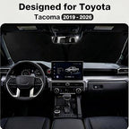 for Toyota Tacoma 2016-2024 2025 2026 - Premium Sunshade for Ultimate Heat & UV Protection- 4 Layers Foldable Front Windshield Sun Shade Custom Fit Tacoma 2Dr 4Dr, Pickup Sun Visor Car Accessories - Image 2