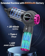 houscly Car Vacuum Cordless Mini Handhled 4-in-1 High Power Cleaner 25000Pa - Image 5