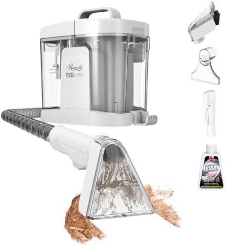 Rosewill Multi-Purpose Portable Carpet and Upholstery Cleaner, Powerful Suction 17 KPa Spot Cleaner, 550W Motor, Car and Auto Detailer, Stain/Spot Remover; Versatile Use: Carpet, Sofa, Pet Hair by RosewillInc