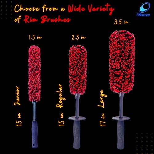 Premium Microfiber Wheel Brush | Soft Non-Metallic Rim Cleaner & Wheel Brush | 15 Inch Long Regular Size - Image 4