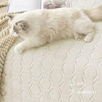 Waterproof Blanket Couch Cover for Dogs Non-Slip Pet Sofa Protector | Tcksstex Non-slip waterproof couch cover scratch resistant machine washable protects sofa bed car（52x82-Ivory） - Image 5