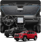 Umbrella Sunshade for Car Windshield 2025 2026 GMC Acadia, Custom Fit Windshield Sun Protector Cover, 6-Layer Heat-Resistant Fabric, Ultra-Strong Fiberglass Frame, Quick Setup (for 2025+ Acadia) by BSTW