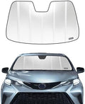 Pigenius Windshield Sun Shade for Toyota Sienna 2021-2026,Without Heads up Display, Reflective Aluminum Film Front Window Sunshade - BLAZBLOCK by Pigenius