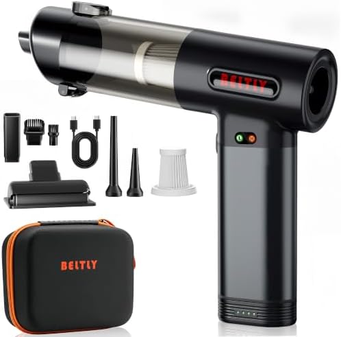 FT55 Portable Car Vacuum with Removable Battery 19kPa Suction Power by BELTLYAirDusterCarVacuum
