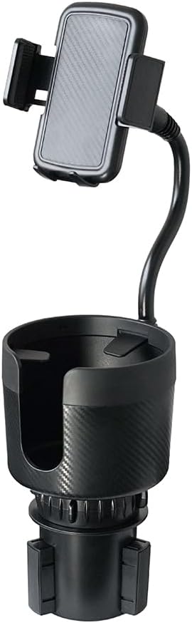 CupCargo Pro – 2-in-1 Car Cup Holder Expander and 360° Phone Mount with Adjustable Base and Flexible Neck, Universal Fit by LimitlessInnovations