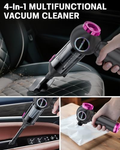 houscly Car Vacuum Cordless Mini Handhled 4-in-1 High Power Cleaner 25000Pa - Image 4