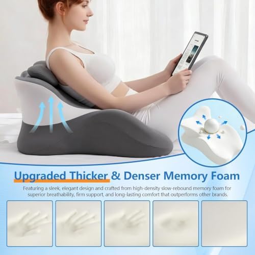 Memory Foam Wedge Pillow, 27° Sweet Spot Pillow for Intimacy- Dual - Image 3