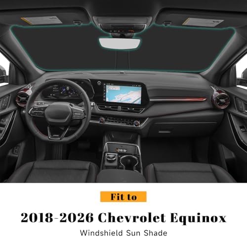 Car Windshield Sun Shade for Chevy 2018-2025 2026 Equinox Accessories (OEM Design) Reflective Foldable Heat Insulation Sunshade for Ultimate Protection - Image 2