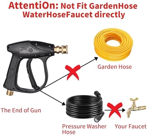 FENG PAI Pressure Washer Foam Cannon Gun Kit with Dual Connector Accessory, Car Wash Foam Gun for Car Washing and Cleaning, 1/4" Quick Connect with 7pcs Nozzles, Dual Adjustable Snow Foam Lance - Image 7