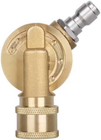 Pressure Washer Gutter Cleaner Attachment - 240 Degree Pivoting Coupler, 1/4” Quick Connect, 7 Angles for Power Washer Spray Nozzle, 4500 PSI by MARSTEK