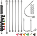 Pressure Washer Extension Wand 10 Pack, 4000PSI with 6 Nozzle Tips by Mechura