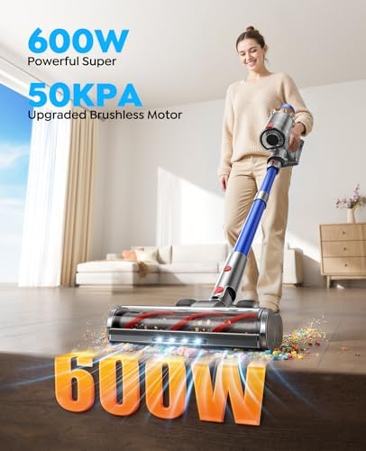 Dual-Battery Cordless Vacuum Cleaner 130 Mins(Eco) 50KPa 600W, Stick Vacuum - Image 2