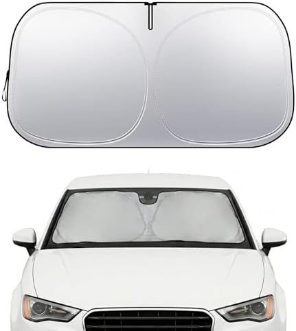 Audi A3 A4 A5 Windshield Sun Shade, Custom Fit Foldable Front Window Sunshade Visor, UV and Heat Protection Interior Cover, Fits 1995–2024 Models by Nwgl