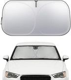 Audi A3 A4 A5 Windshield Sun Shade, Custom Fit Foldable Front Window Sunshade Visor, UV and Heat Protection Interior Cover, Fits 1995–2024 Models by Nwgl