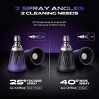 2 Pcs Pressure Washer Nozzle, 25 Degree/40 Degree Stainless Steel Silicone - Image 5