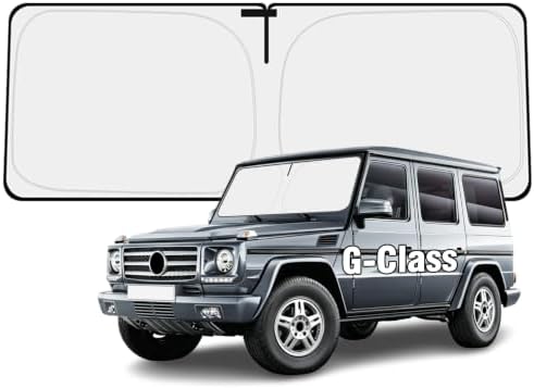 Windshield Sun Shade for Mercedes Benz G-Class G550 G55 G63 G65 1990-2018 by YIZHUOMY