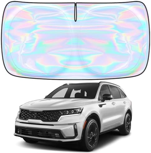 for Kia Sorento 2021-2024 2025 2026 Windshield Sun Shade - Custom Fit Kia Sorento 4 Layers Sunshade Foldable Front Window Sunshade Sun Visor Protector Block UV Rays Keep Your Car Cooler Accessories by Unknown