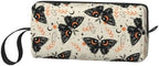 Gothic Witchy Butterfly Makeup Bag for Women | Small Travel Cosmetic Pouch with Zipper, Compact Makeup Organizer Bag for Purse, Toiletries, Skincare & Daily Essentials - Image 2
