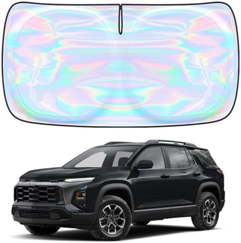 for Chevrolet Equinox 2025 2026 Windshield Sun Shade - Custom Fit Chevrolet Equinox 4 Layers Sunshade Foldable Front Window Sunshade Sun Visor Protector Block UV Rays Keep Your Car Cooler by Unknown