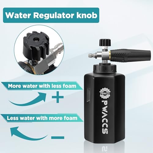 PWACCS Pressure Washer Foam Gun with Dual Connector, 1.5 Liter - Image 5