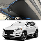 Windshield Sun Shade for Hyundai 2016-2021 Tucson Accessories (OEM Size) Auto Interior Front Window Sun Visor Heat Protection by YOJOJOCO