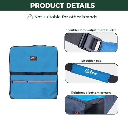 FXW Dog Playpen Storage Bag, Designed for RV Trips, Blue, 2 Packs | Fits FXW Pens Only(24" H 8 Panels & 9 Stakes), Comfortable Carry, Neat Storage, Wear-Resistant, Patented - Image 4