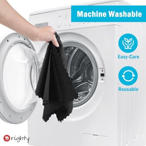 Orighty Microfiber Cleaning Cloth Bulk, 50 Pack Shop Towels 12x12 in, Black - Image 7