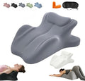 Couples Pillow Reading Pillow 27° Lift Ergonomic Memory Foam Cushion for Intimacy, NeckPillow, Multi-Functional Back Support Pillow with Replaceable Small Pillows, Comfort(Gray,23"x18"x15") by Unknown