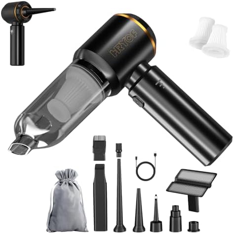 Handheld Cordless Professional 4-in-1 Car Vacuum Cleaner with Digital Display, 20000Pa Powerful Handheld Vacuum, Portable Cordless Vacuum with Brushless Motor & Crevice Tool for Car Home Office Pet by MSDWLGS