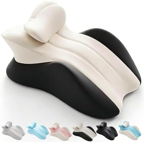 Memory Foam Ergonomic Rest Pillow, Couples Pillow for Intimacy 27 Degree, Reading Pillows for Sleeping, Enjoy Pain-Free Intimacy Again, Ideal for Massage Back Pain(Two Grays) by Unknown
