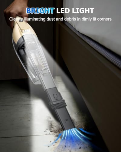AHNR Handheld Vacuum Cordless Rechargeable, Hand Held Car Vacuum Cleaner - Image 4
