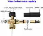 Tool Daily Foam Cannon with 1/4 Inch Quick Connector, 1 Liter, 5 Pressure Washer Nozzle Tips - Image 4