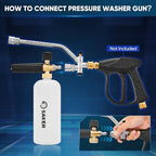 Saker Foam Cannon, 1/4 Inch Quick Connect, Power Washer Foam Cannon with 5 Pressure Washer Nozzles - Image 5