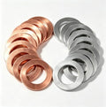 30PCS Oil Drain Plug Gasket,14mm Copper and Aluminum Crush Washers Assortment Kit,Automotive Replacement Drain Plug Gaskets-OEM 007603-014106/OEM 94109-14000 by Seamaka
