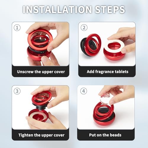 Kwak's 6 Packs Air Freshener Refill Tablets ，Individual Package Long Lasting Fresheners for Cars （2 Scents included Gulong Fragrance & Ocean） - Image 4