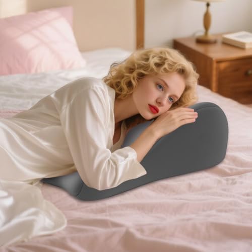 Adult Pillows for Intimacy Couples Support Pillow Ergonomic Memory Foam Cushion for Sitting and Lying Comfort Bed Home Use (Grey) - Image 6