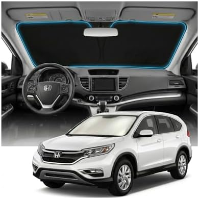 for Honda CRV Sun Shade Windshield Cover - Custom Fit CRV Accessories 2012-2016 Sunshade Foldable UV Protection & Heat Shield Sun Visor Accessories by Unknown