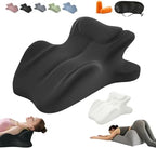 Couples Pillow Reading Pillow 27° Lift Ergonomic Memory Foam Cushion for Intimacy, NeckPillow, Multi-Functional Back Support Pillow with Replaceable Small Pillows, Comfort(Black,25"x22"x18") by Unknown
