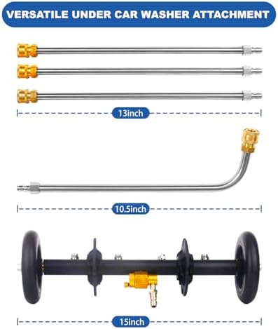 DUSICHIN Undercarriage Cleaner Water Broom Pressure Washer Attachment - Image 6
